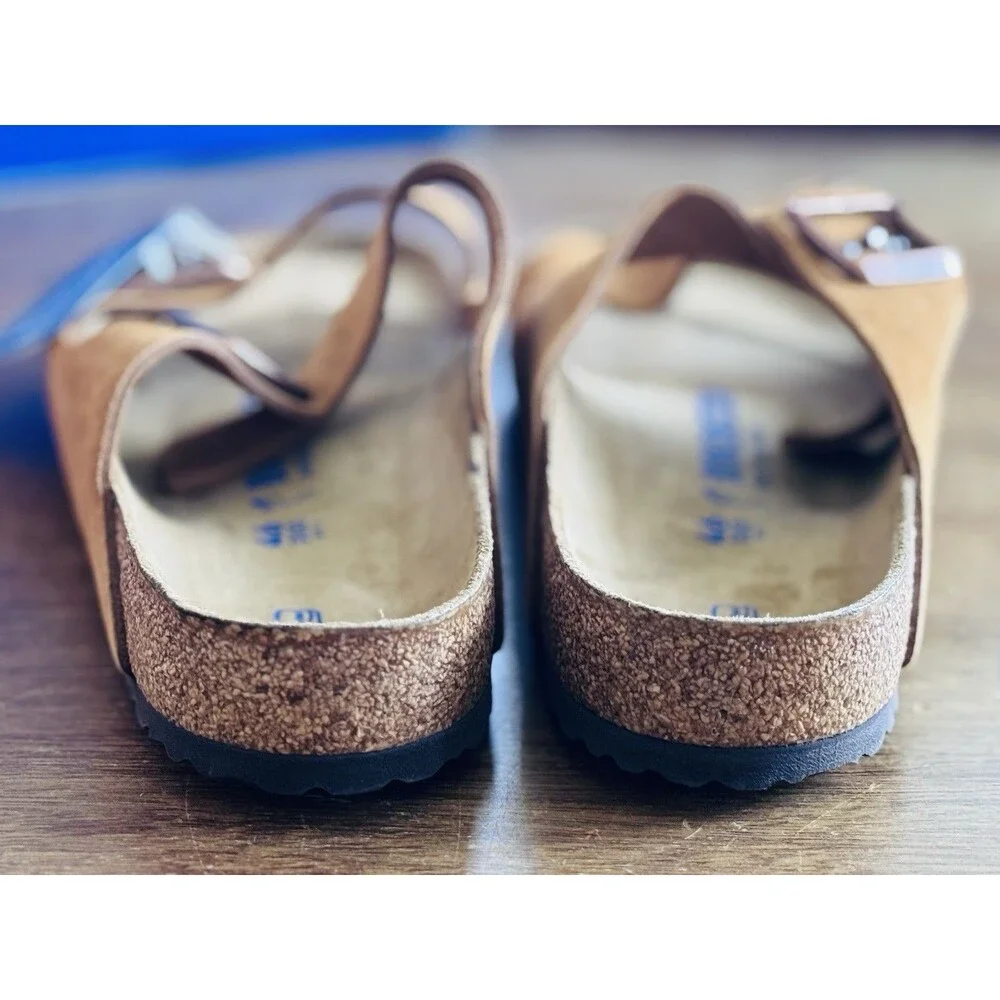 Birkenstock Arizona Soft Footbed Mink Suede 1009526 Men's Size 13 EU 46 NIB